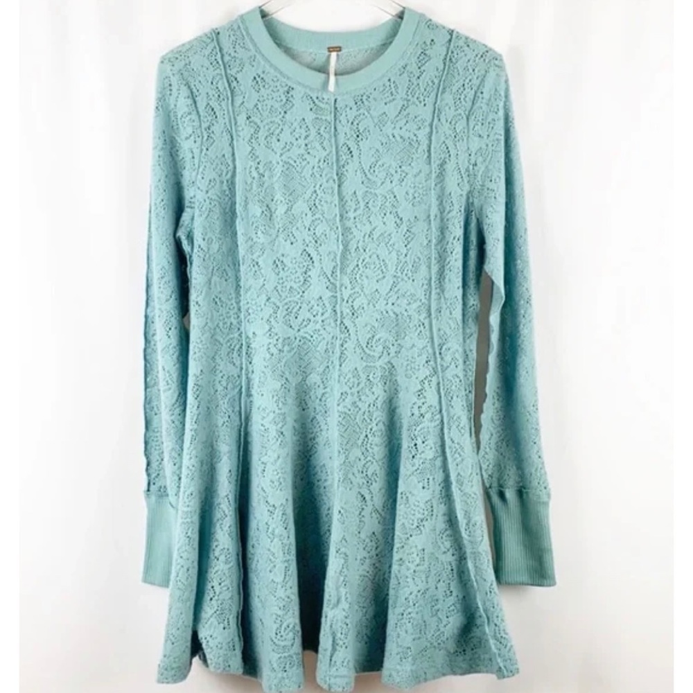 Free People Coffee in the Morning Tunic Sz. Medium BNWT